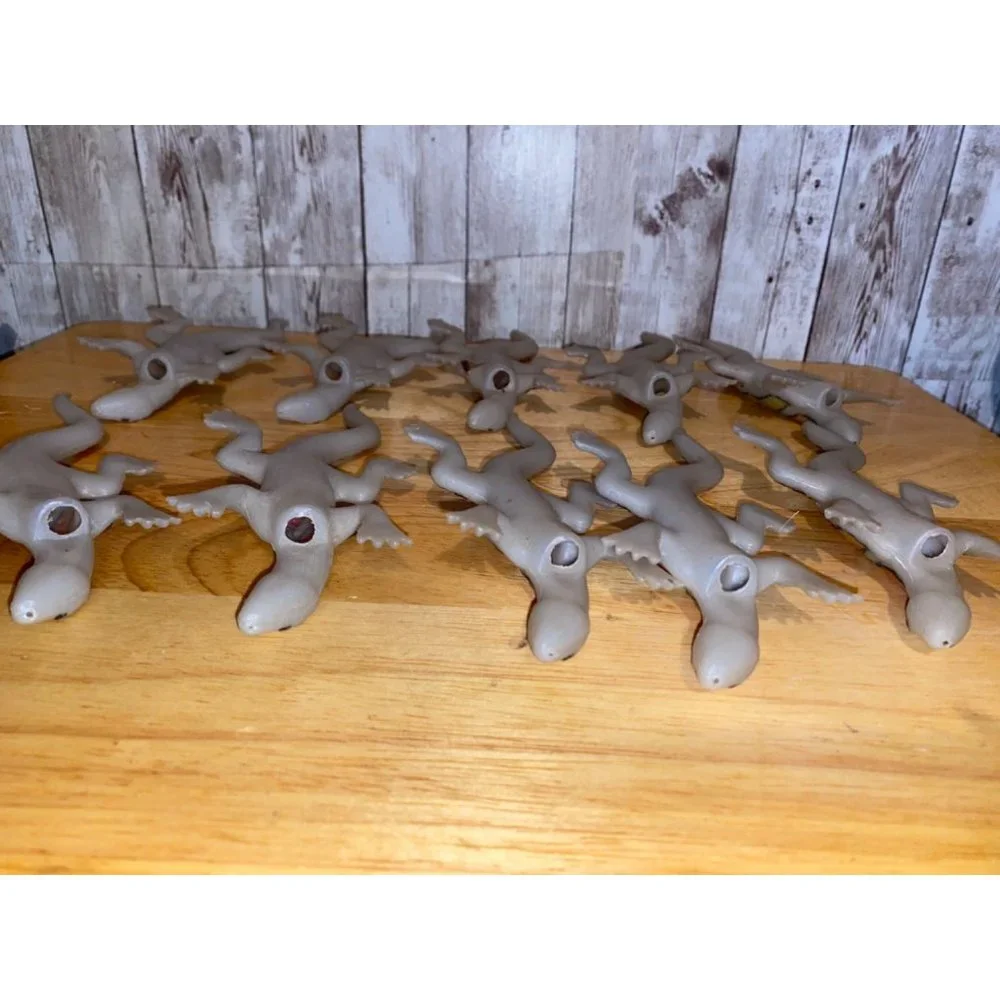 10 Vintage Lizards String Light Covers Set Halloween Decoration Blow Mold